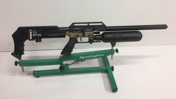 Air Rifles mounted on a stand